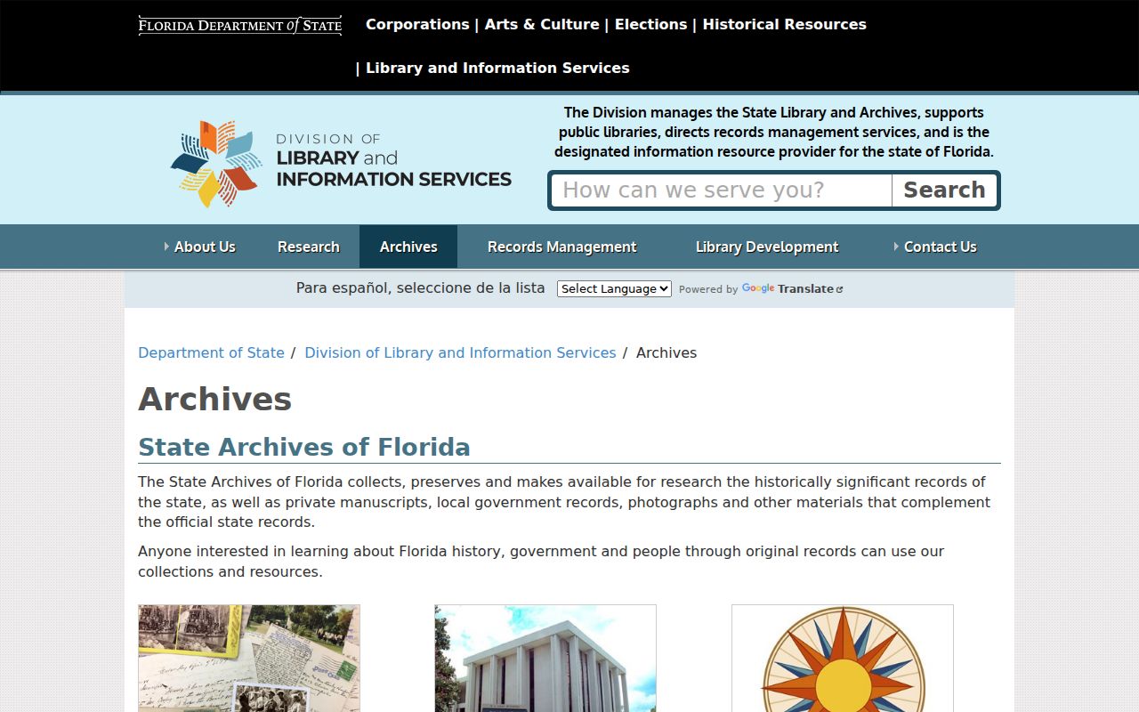 Palm Bay previous residents Florida State Archives