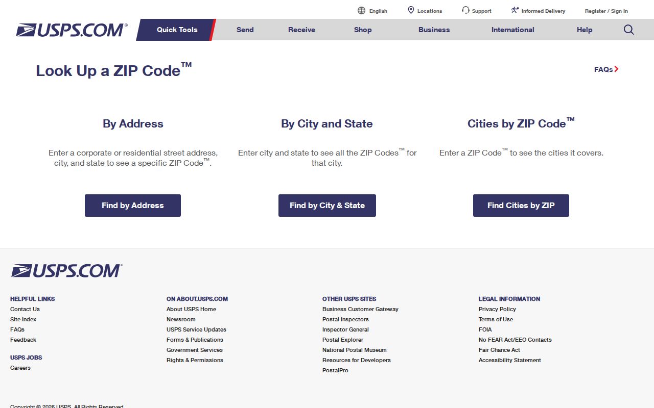 Palm Bay ZIP code directory USPS address lookup